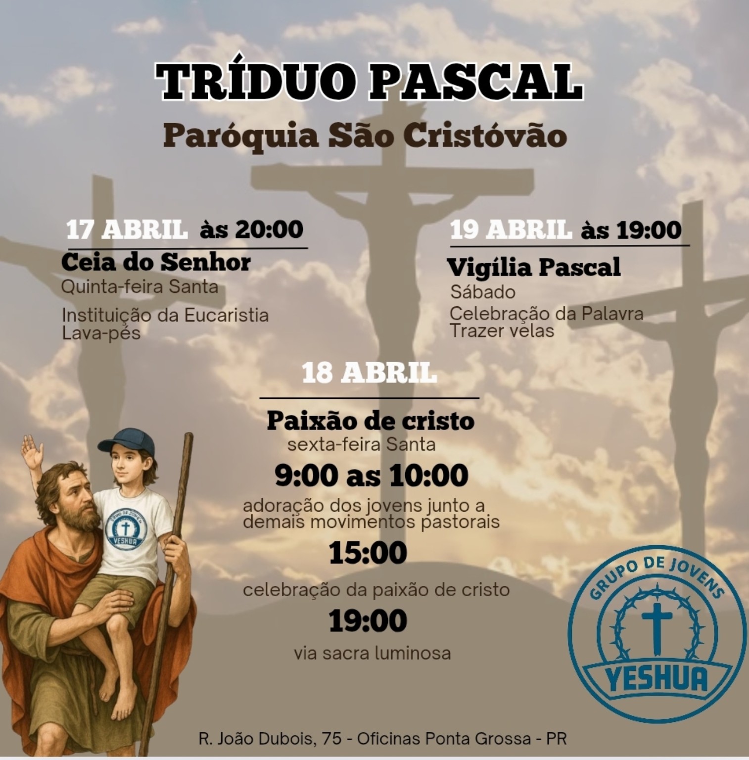 Banner do Tríduo Pascal